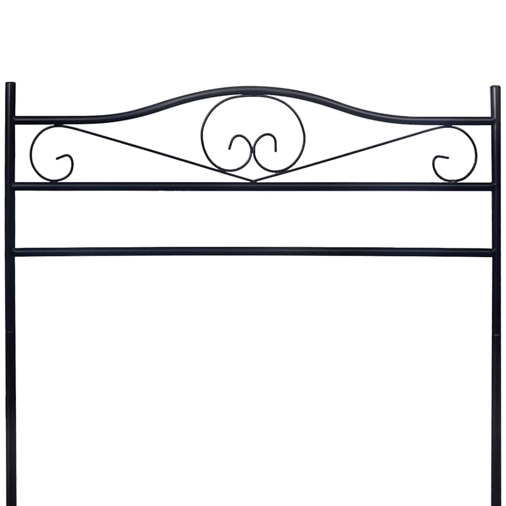 vidaXL Clothing Rack | Black | Steel | 174 cm height, 90 cm length