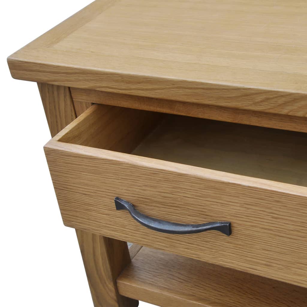 vidaXL Coffee Table 88x53x45 cm Solid Oak Wood