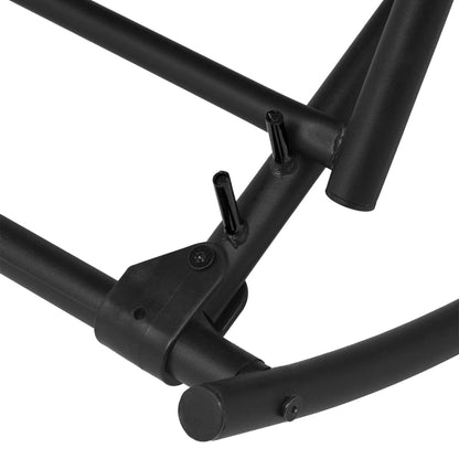 vidaXL Garden Chair | Black | Steel | Standard | Foldable | Garden Chair