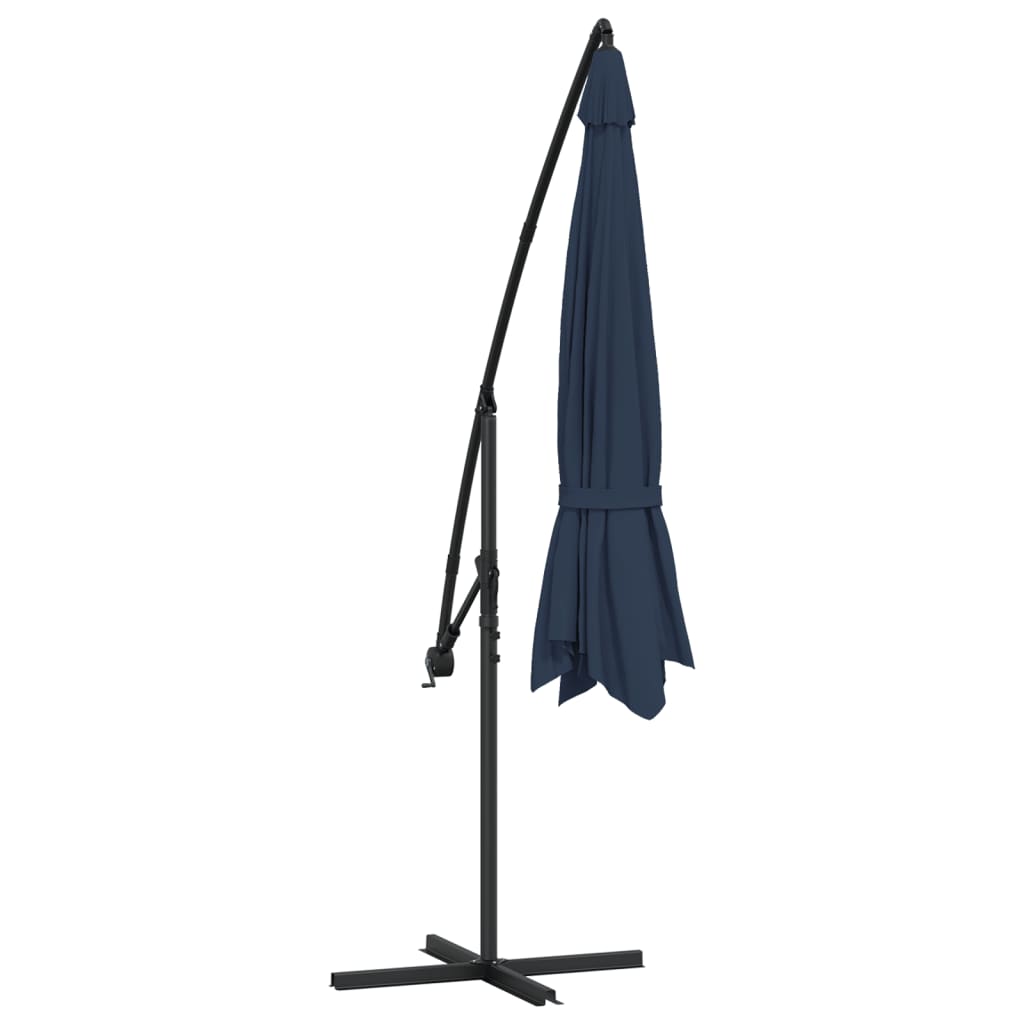 vidaXL Cantilever Garden Parasol | Bold blue | Polyester | Large
