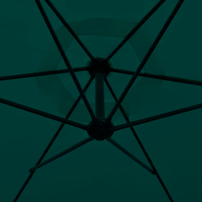 vidaXL Cantilever Garden Parasol | Green | Polyester | 3 m diameter