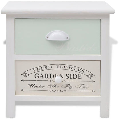 vidaXL French Bedside Cabinets 2 pcs Wood