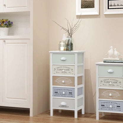 vidaXL Storage Cabinet | Multicoloured with vintage prints
