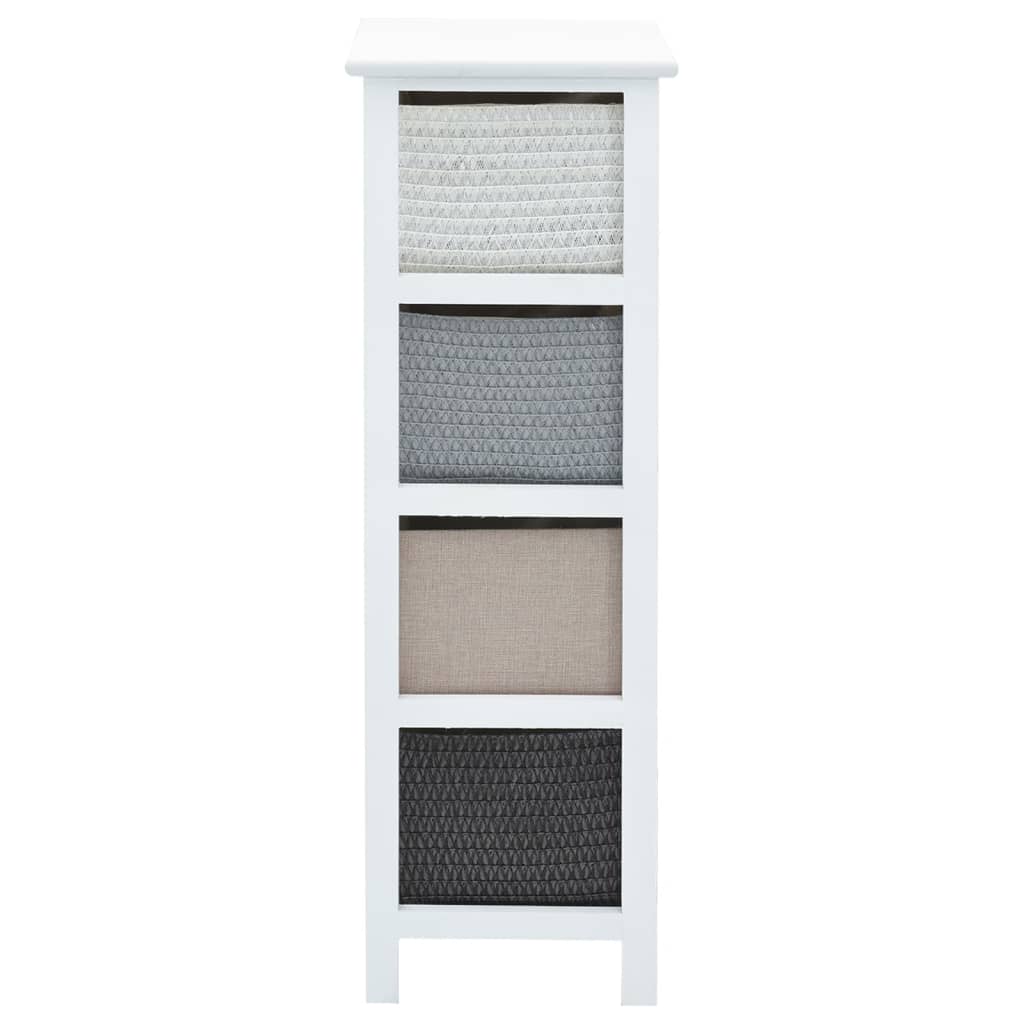 vidaXL Storage Cabinet | White, Grey, Beige, Black | Paulownia wood, MDF