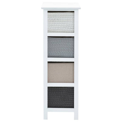 vidaXL Storage Cabinet | White, Grey, Beige, Black | Paulownia wood, MDF