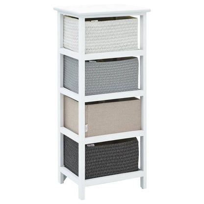 vidaXL Storage Cabinet | White, Grey, Beige, Black | Paulownia wood, MDF