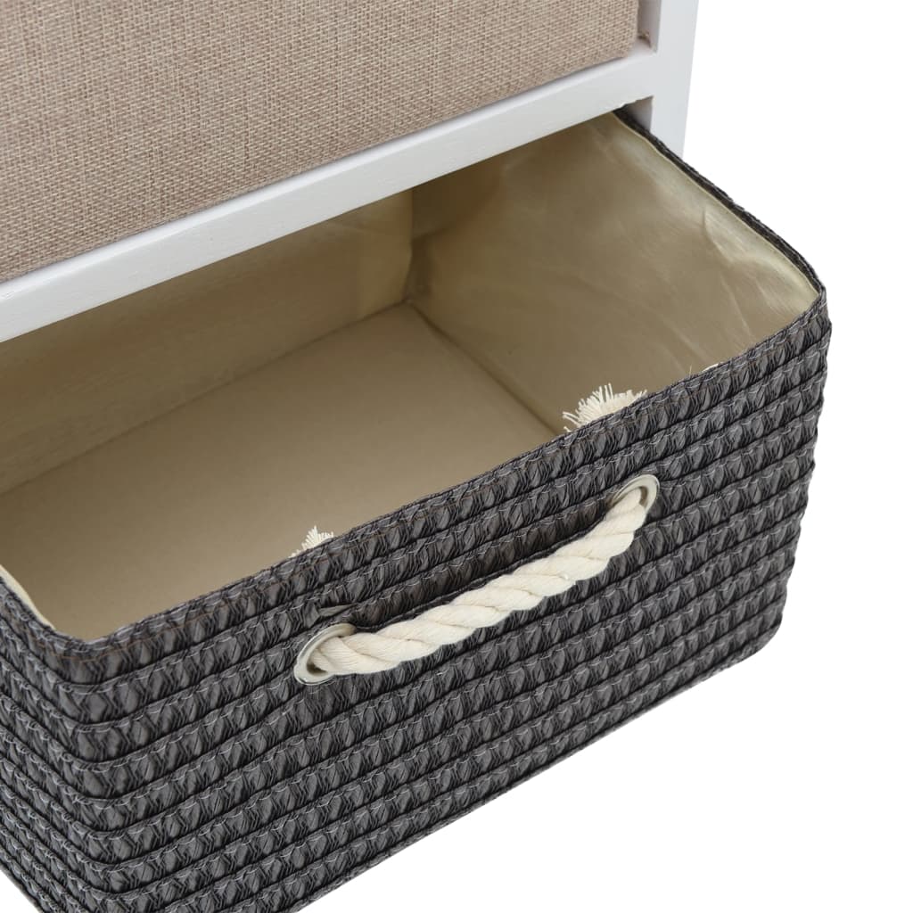vidaXL Storage Cabinet | White, Grey, Beige, Black | Paulownia wood, MDF