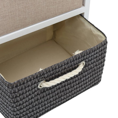 vidaXL Storage Cabinet | White, Grey, Beige, Black | Paulownia wood, MDF