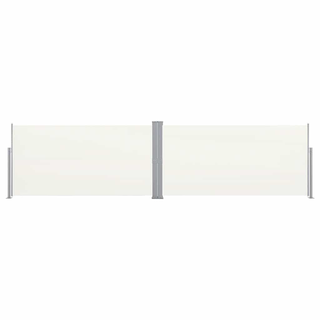 vidaXL Retractable Side Awning 160x600 cm Cream