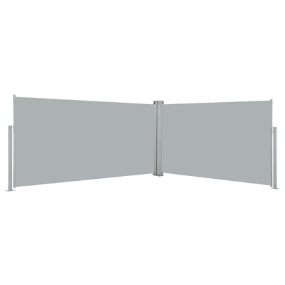vidaXL Side Awning | Grey | Polyester | 160 x 600 cm | Retractable