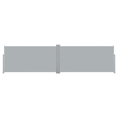 vidaXL Side Awning | Grey | Polyester | 160 x 600 cm | Retractable