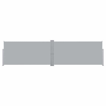 vidaXL Retractable Side Awning 160x600 cm Grey