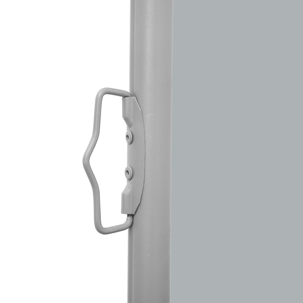vidaXL Side Awning | Grey | Polyester | 160 x 600 cm | Retractable