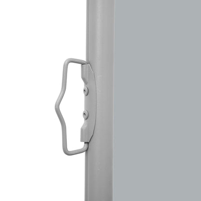 vidaXL Side Awning | Grey | Polyester | 160 x 600 cm | Retractable