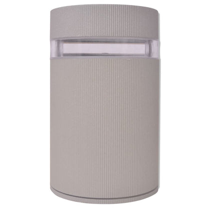 vidaXL Outdoor Semi-Cylindrical Wall Sconce Grey Aluminium