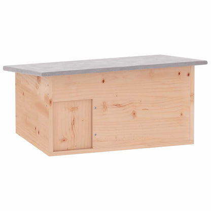 vidaXL Hedgehog House | Natural Wood | Sturdy Chinese fir wood | Portable