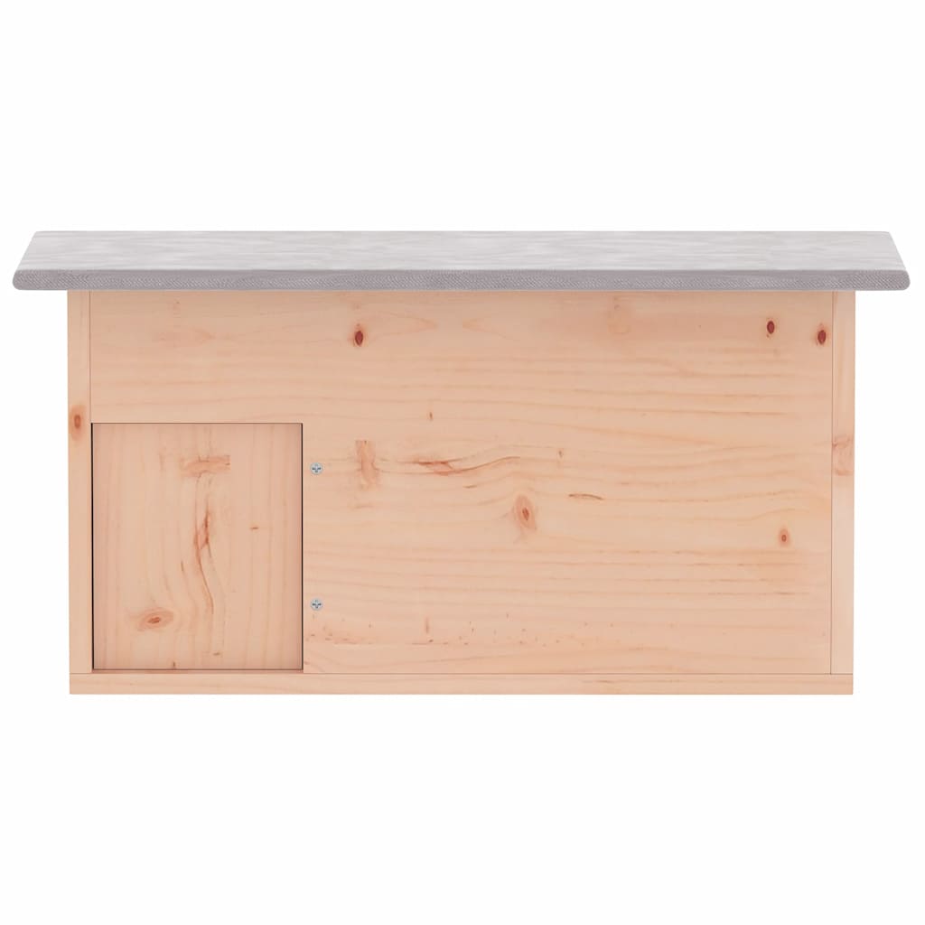 vidaXL Hedgehog House | Natural Wood | Sturdy Chinese fir wood | Portable