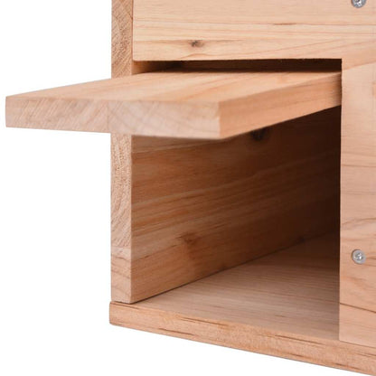 vidaXL Hedgehog House | Natural Wood | Sturdy Chinese fir wood | Portable