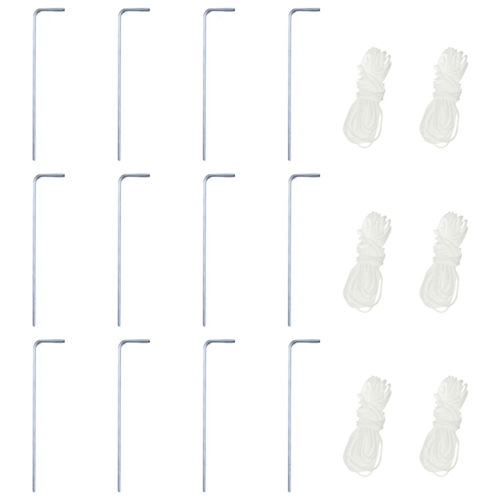 vidaXL Hexagonal Pop-Up Marquee with 6 Sidewalls Cream White 3.6x3.1 m