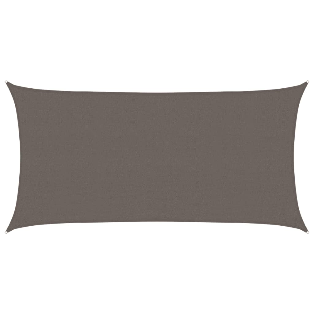 vidaXL Sunshade Sail HDPE Rectangular 2x4 m Anthracite
