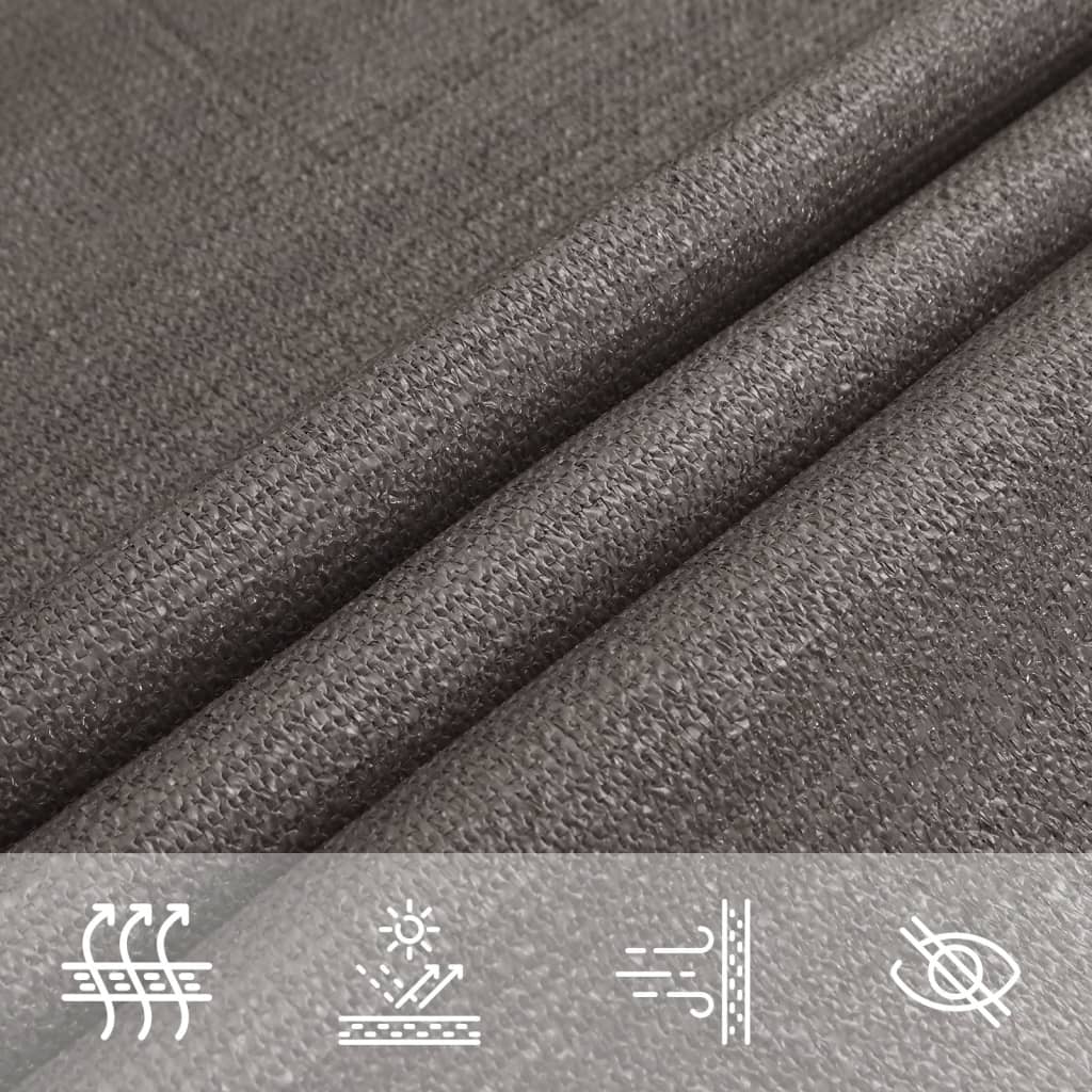 vidaXL Sunshade Sail HDPE Rectangular 2x4 m Anthracite