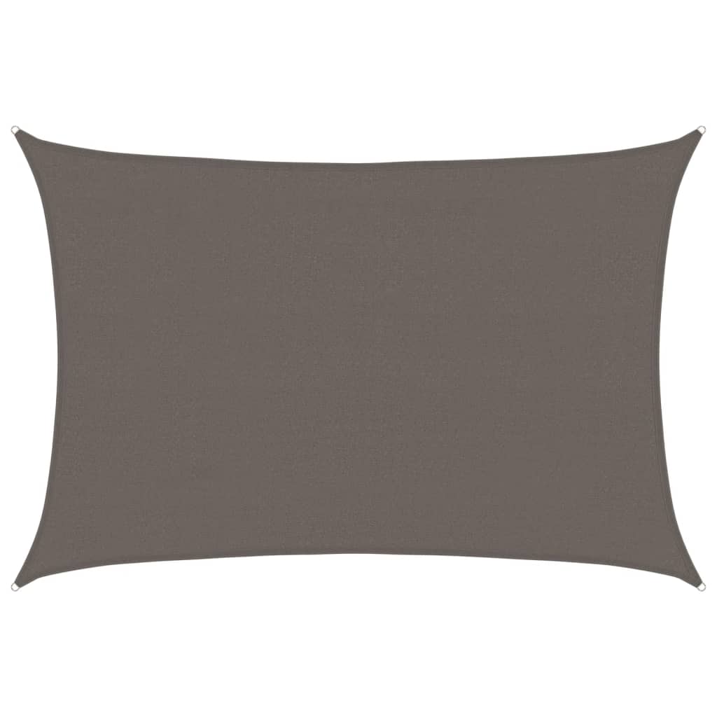 vidaXL Sunshade Sail HDPE Rectangular 4x6 m Anthracite