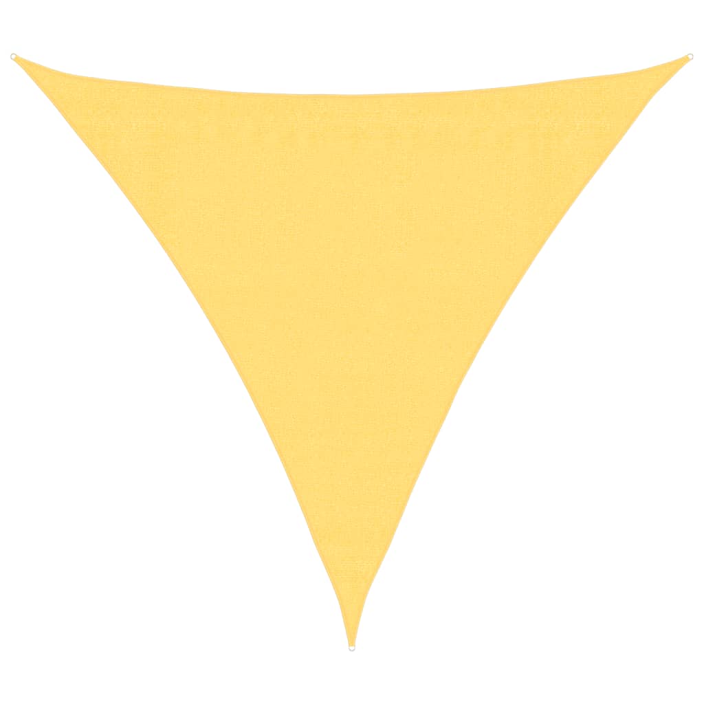 vidaXL Sunshade Sail HDPE Triangular 3.6x3.6x3.6 m Beige