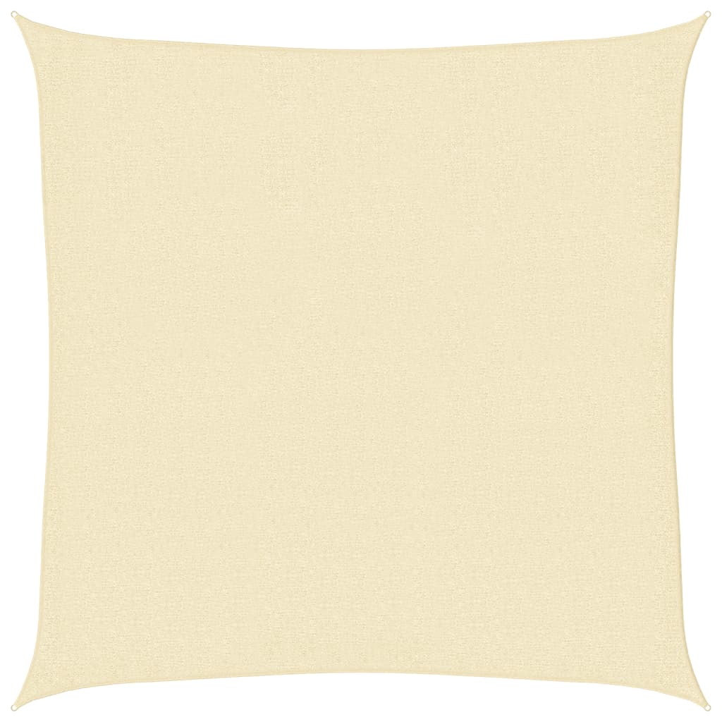 vidaXL Sunshade Sail HDPE Square 3.6x3.6 m Cream