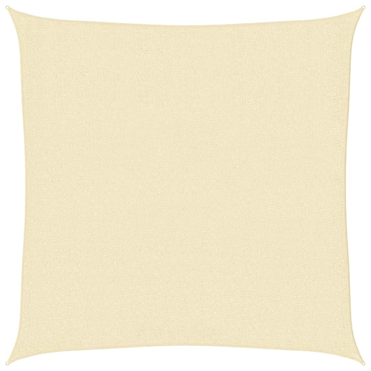 vidaXL Sunshade Sail HDPE Square 3.6x3.6 m Cream