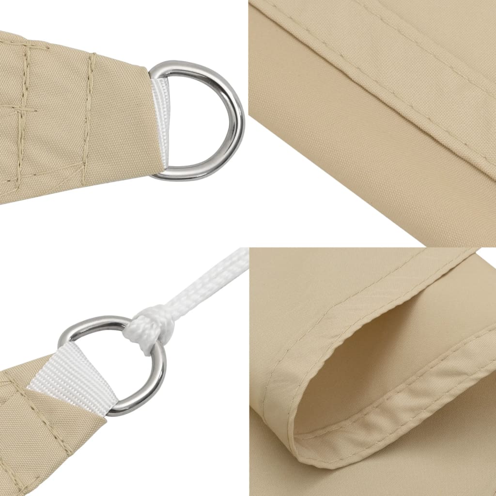 vidaXL Sunshade Sail Oxford Fabric Rectangular 2x4 m Beige