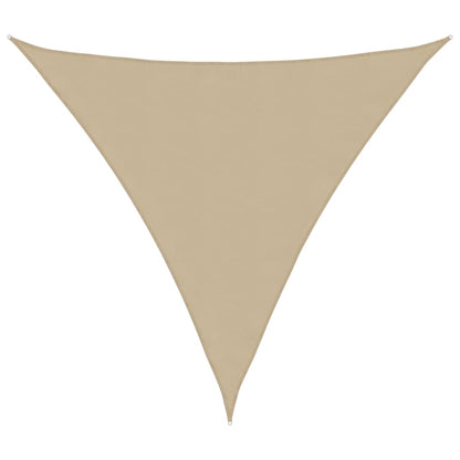 vidaXL Sunshade Sail Oxford Fabric Triangular 3.6x3.6x3.6 m Beige