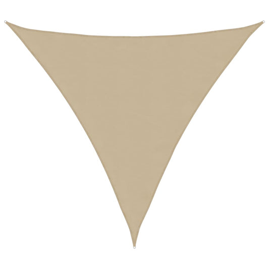 vidaXL Sunshade Sail Oxford Fabric Triangular 3.6x3.6x3.6 m Beige