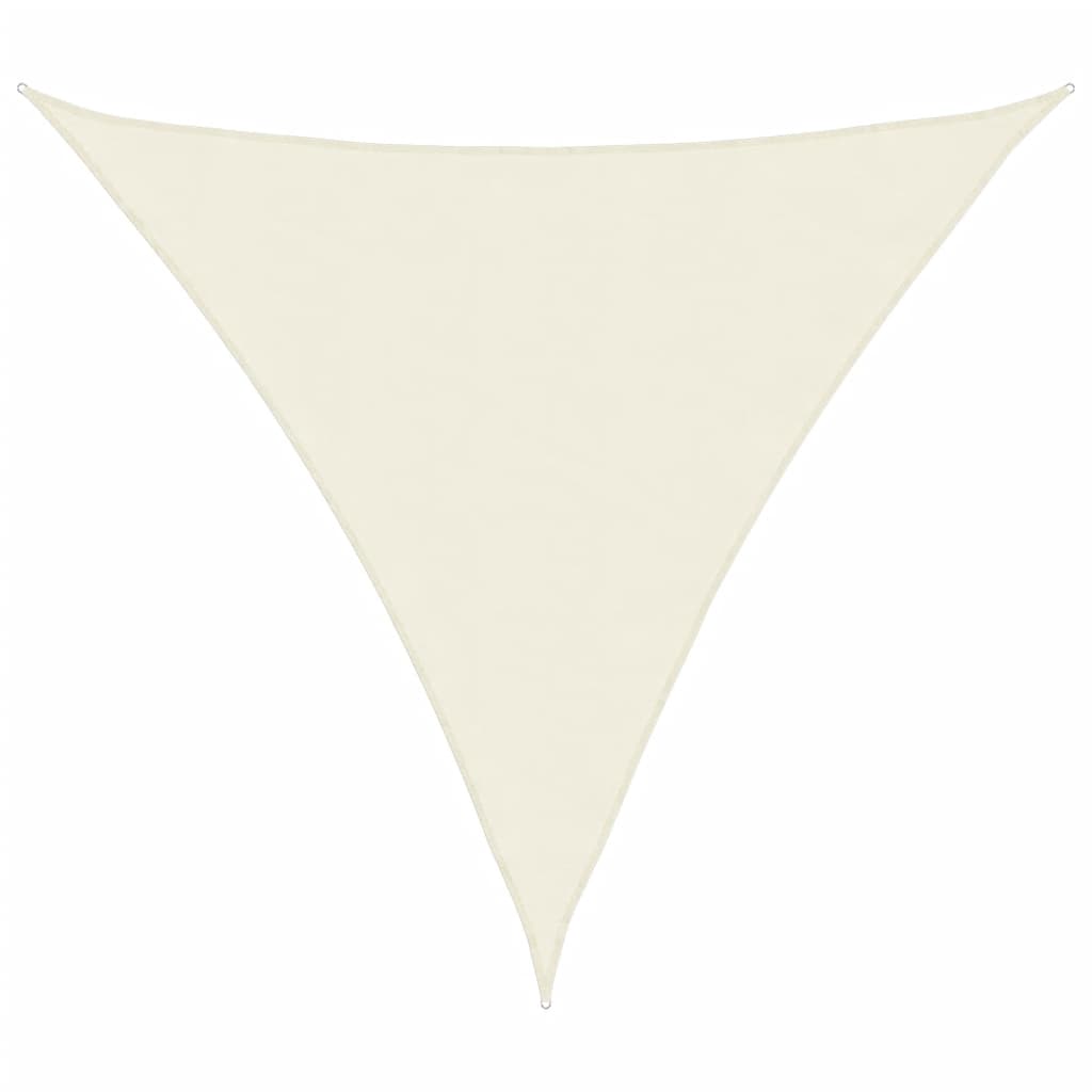 vidaXL Sunshade Sail Oxford Fabric Triangular 3.6x3.6x3.6 m Cream