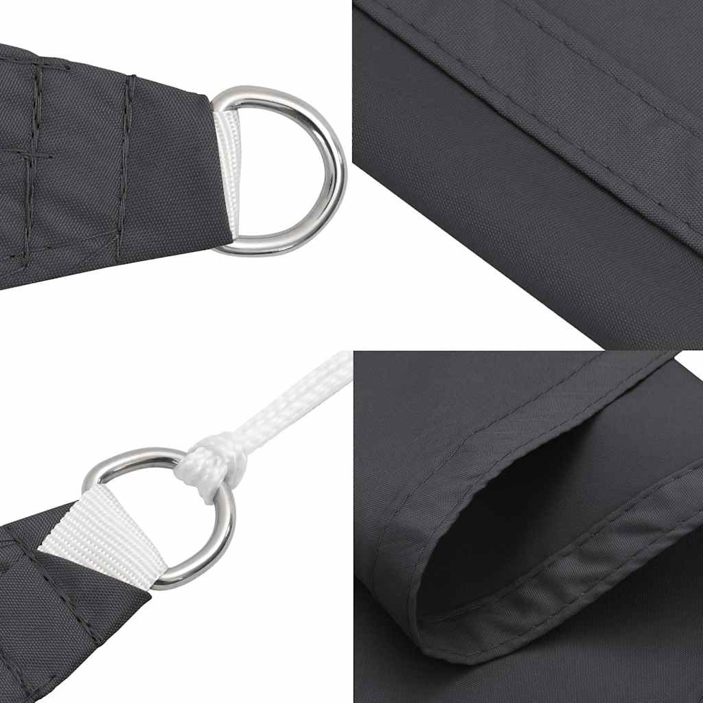 vidaXL Sunshade Sail Oxford Fabric Square 3,6x3,6 m Anthracite