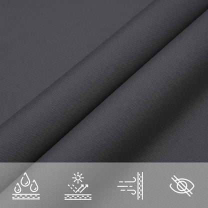 vidaXL Sunshade Sail Oxford Fabric Triangular 3,6x3,6x3,6 m Anthracite