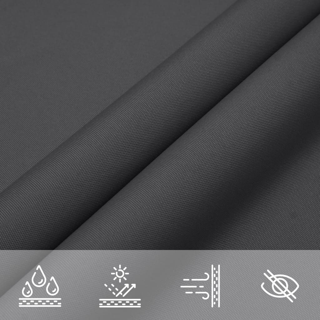 vidaXL Sunshade Sail Oxford Fabric Triangular 5x5x5 m Anthracite