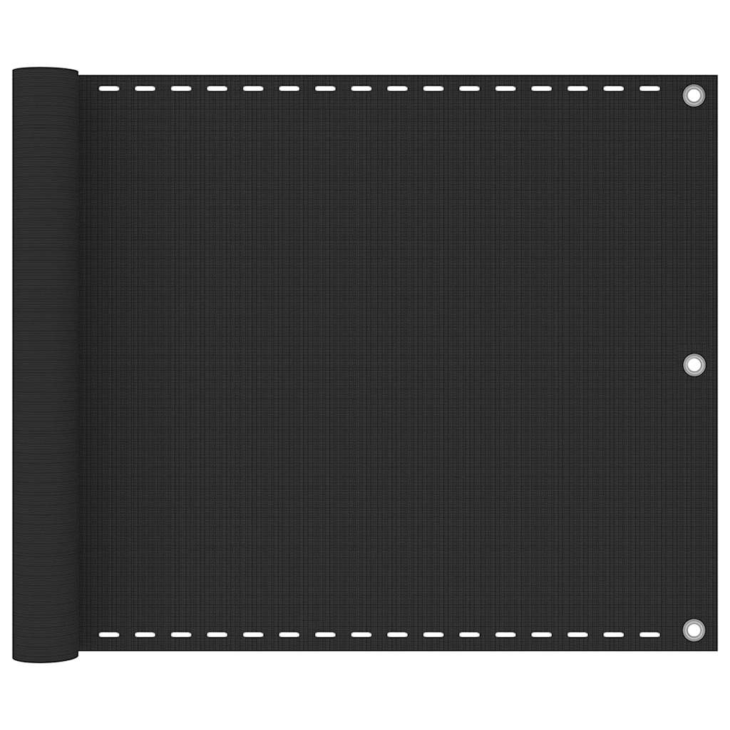 42313 vidaXL Balcony Screen HDPE 75x600 cm Anthracite
