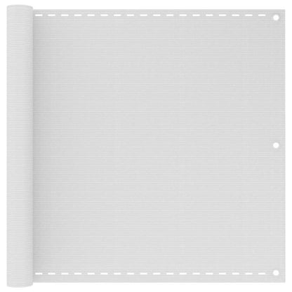 vidaXL Balcony Screen HDPE 90x400 cm White