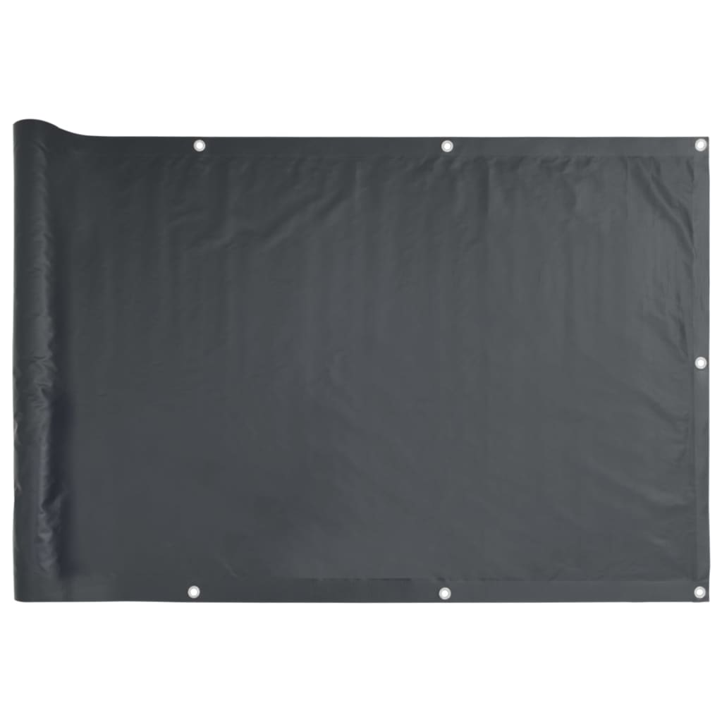 vidaXL Balcony Screen Oxford Fabric 90x600 cm Anthracite