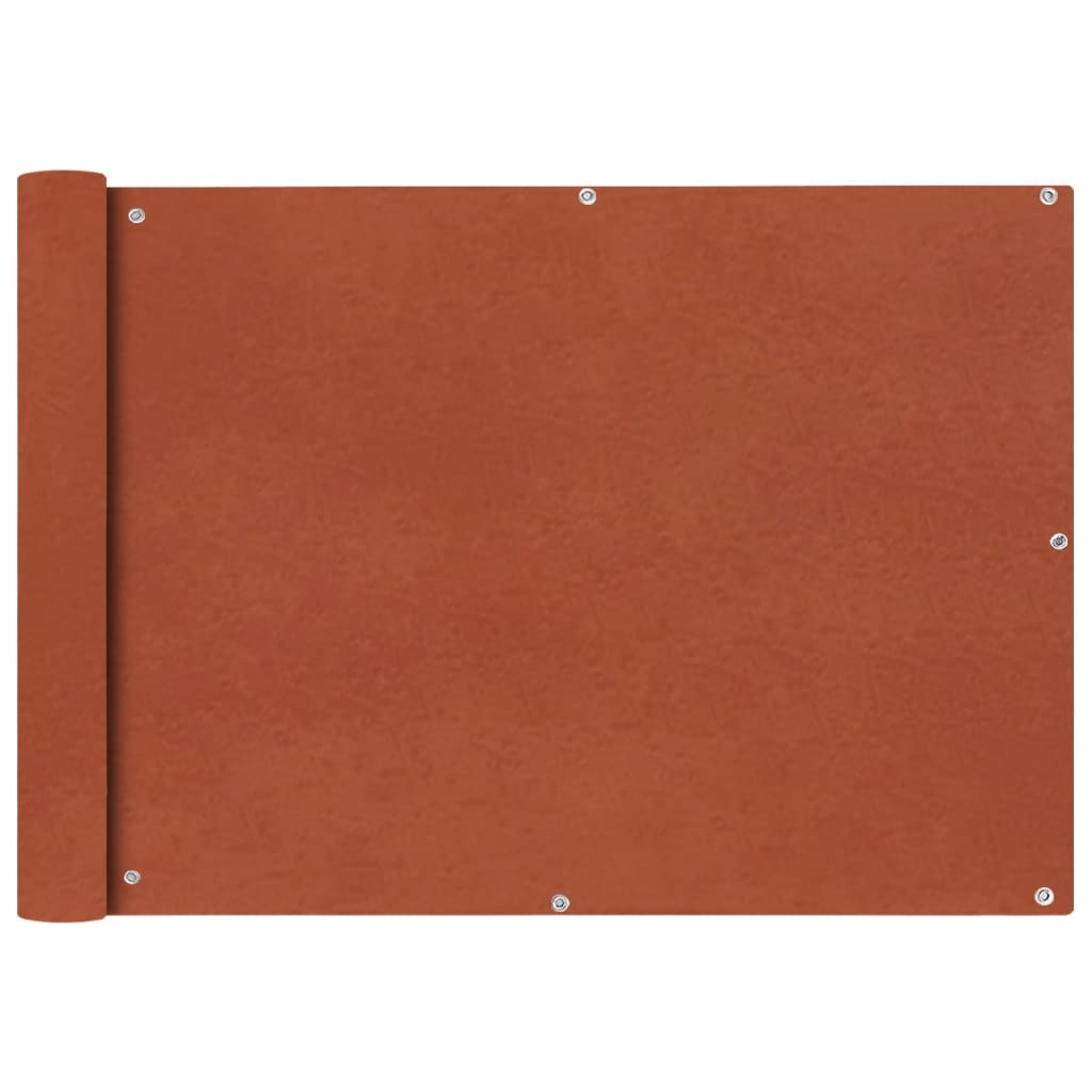 vidaXL Balcony Screen Oxford Fabric 75x600 cm Terracotta