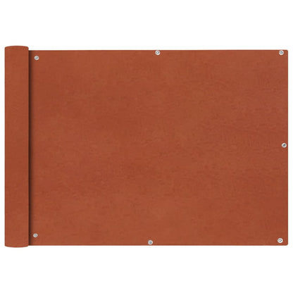vidaXL Balcony Screen Oxford Fabric 75x600 cm Terracotta