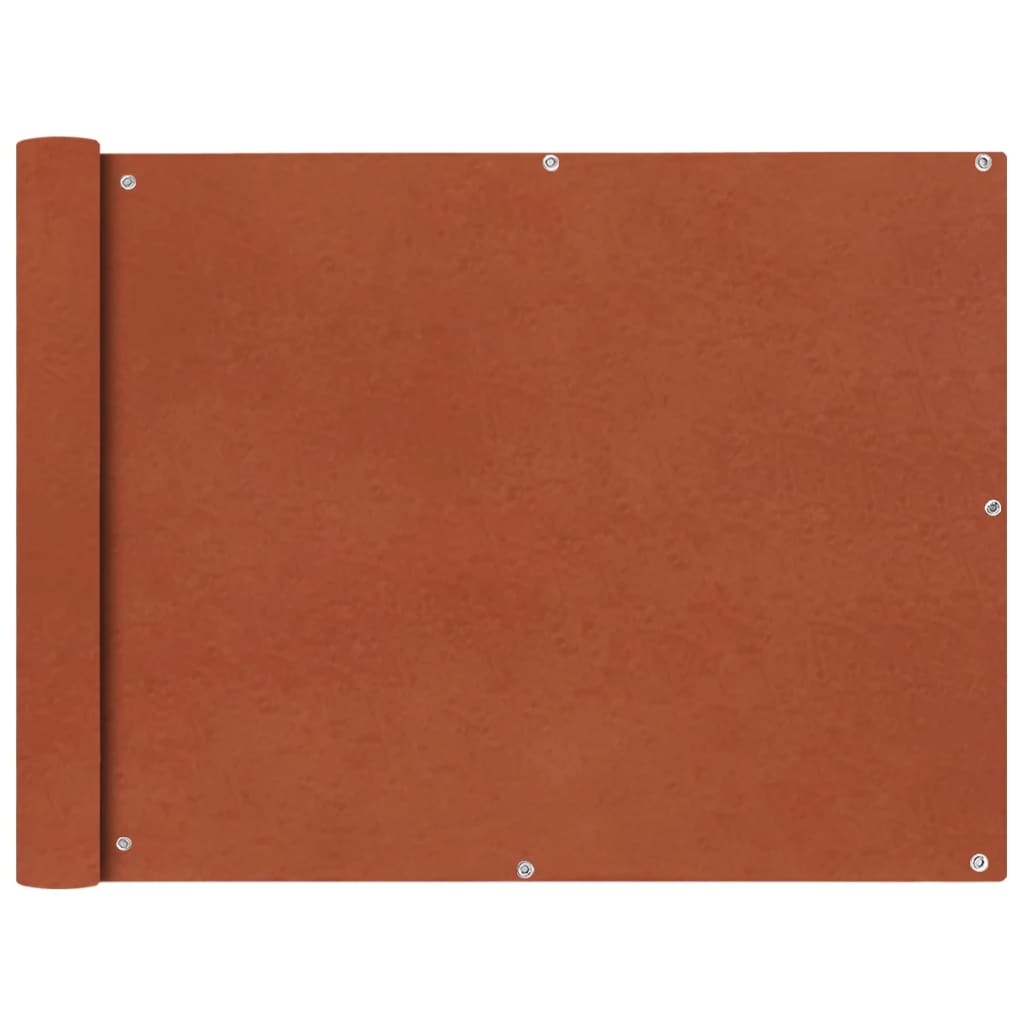 vidaXL Balcony Screen Oxford Fabric 90x600 cm Terracotta