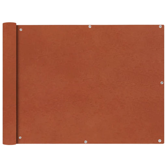 vidaXL Balcony Screen Oxford Fabric 90x600 cm Terracotta