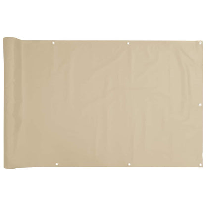 42333 vidaXL Balcony Screen Oxford Fabric 75x600 cm Beige