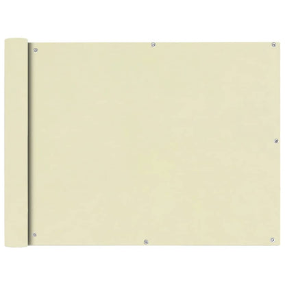 42338 vidaXL Balcony Screen Oxford Fabric 90x400 cm Cream