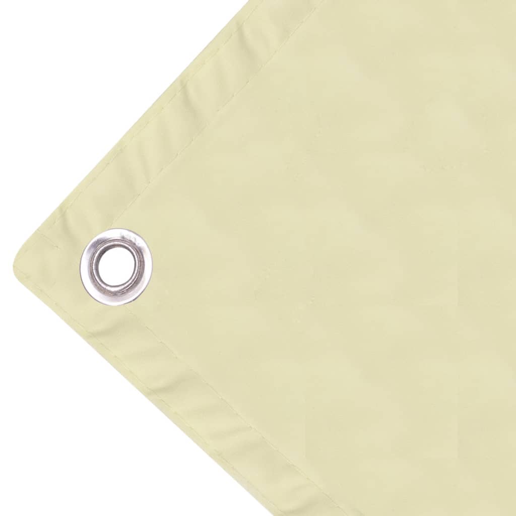 vidaXL Balcony Screen Oxford Fabric 90x400 cm Cream