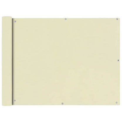 42339 vidaXL Balcony Screen Oxford Fabric 90x600 cm Cream