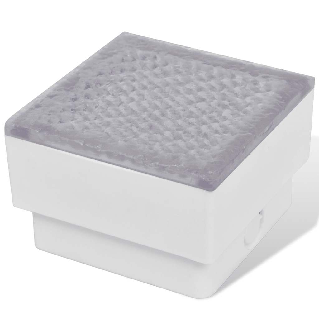 vidaXL LED Inground Lights 12 pcs 100x100x68 mm