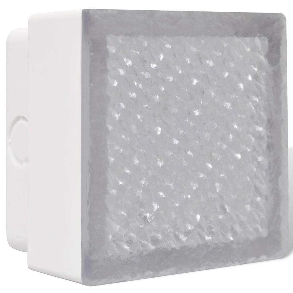 vidaXL LED Inground Lights 12 pcs 100x100x68 mm