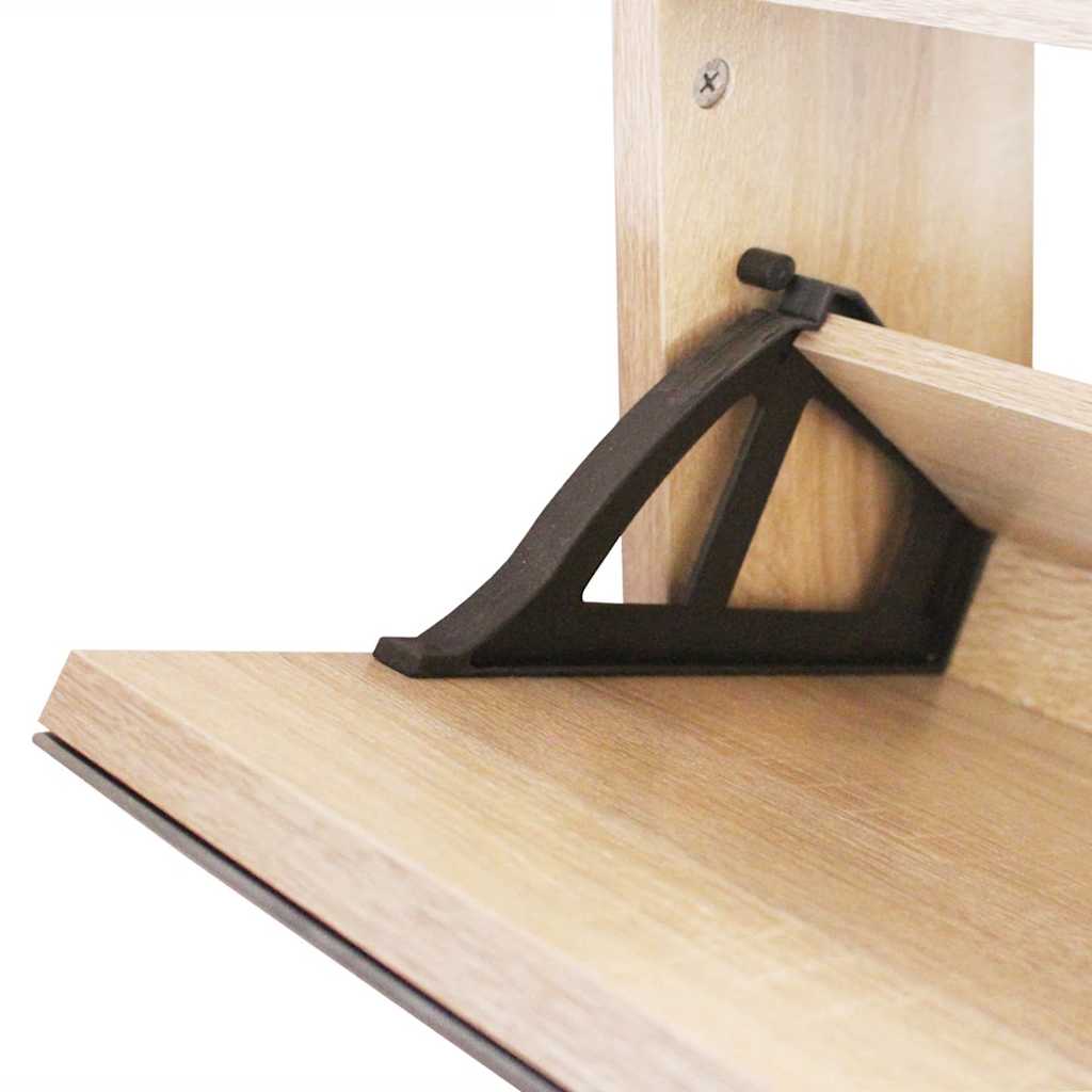 243047 vidaXL Shoe Cabinet 3-Layer Mirror Oak 63x17x102,5 cm